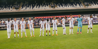 U15 RSC ANDERLECHT VS REAL MADRID FC Anderlecht players celebrate the goal  of Nunzio Engwanda