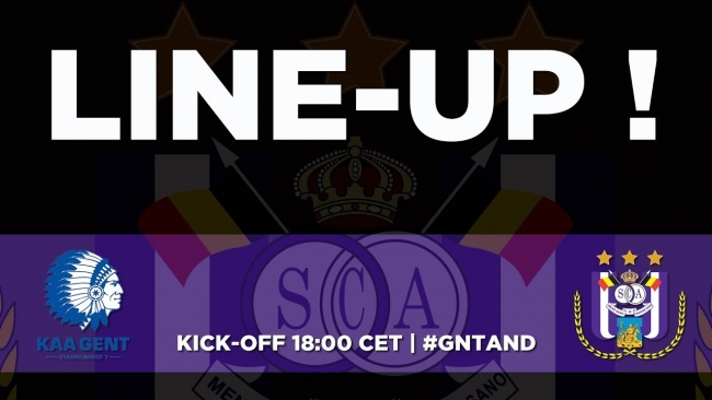Embedded thumbnail for KAA Gent - RSCA : starting line-up!