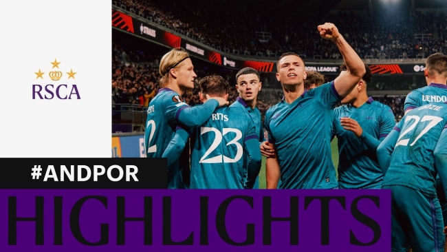 Embedded thumbnail for HIGHLIGHTS: RSC Anderlecht - FC Porto